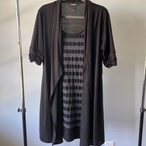 Women’s dress with attached cardigan